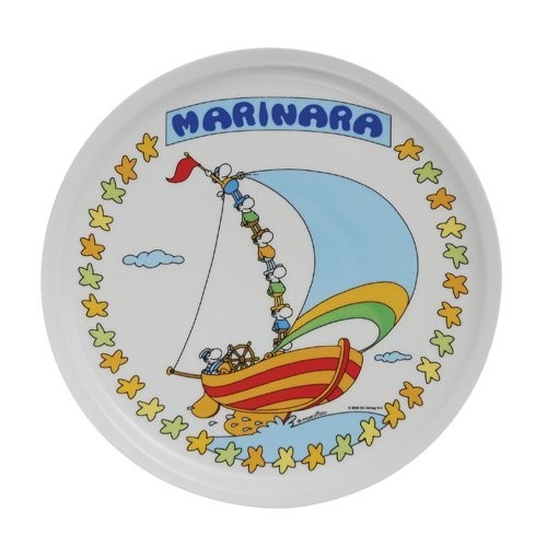 Excelsa Set 6 piatti pizza Mordillo ceramica assortito d. 30  Excelsa