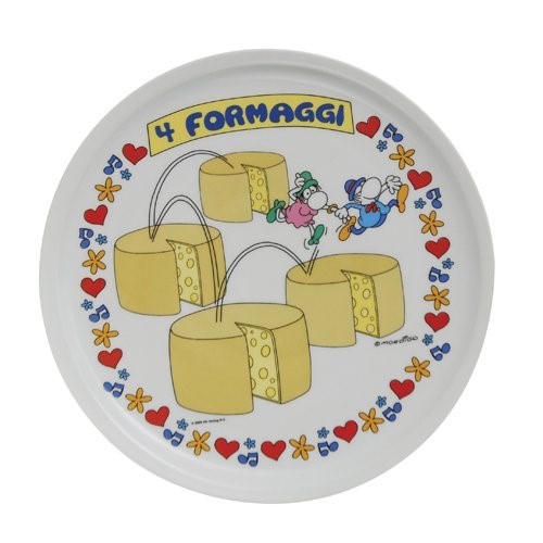 Excelsa Set 6 piatti pizza Mordillo ceramica assortito d. 30  Excelsa