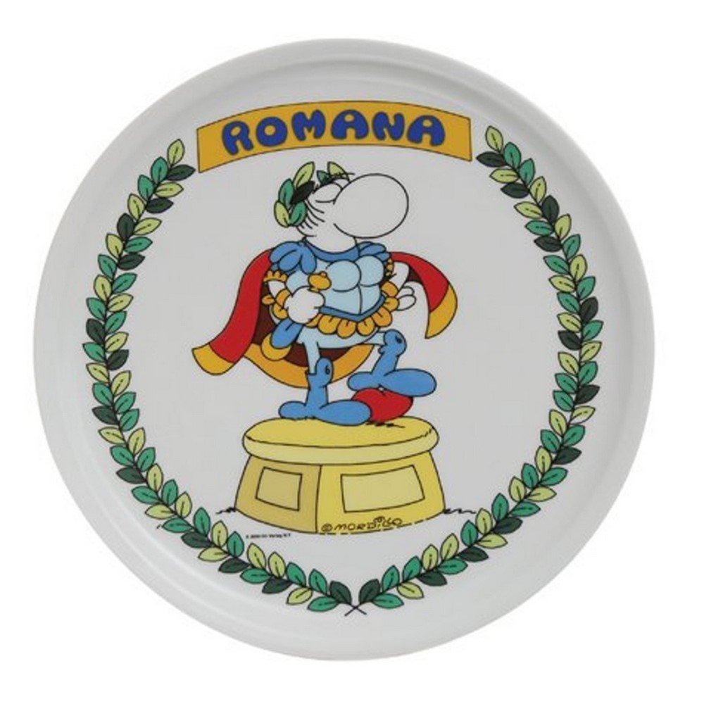 Excelsa Set 6 piatti pizza Mordillo ceramica assortito d. 30  Excelsa