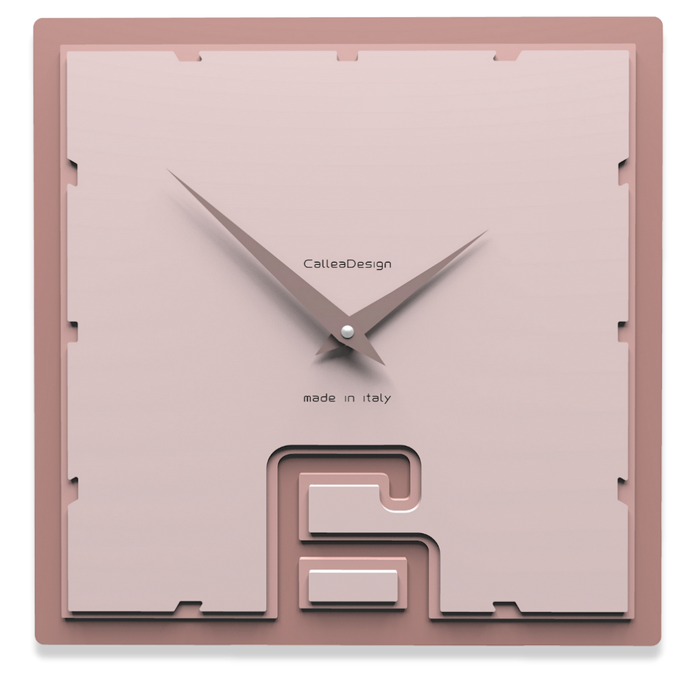 Orologio Breath rosa conchiglia orologio parete fibra legno 30x30