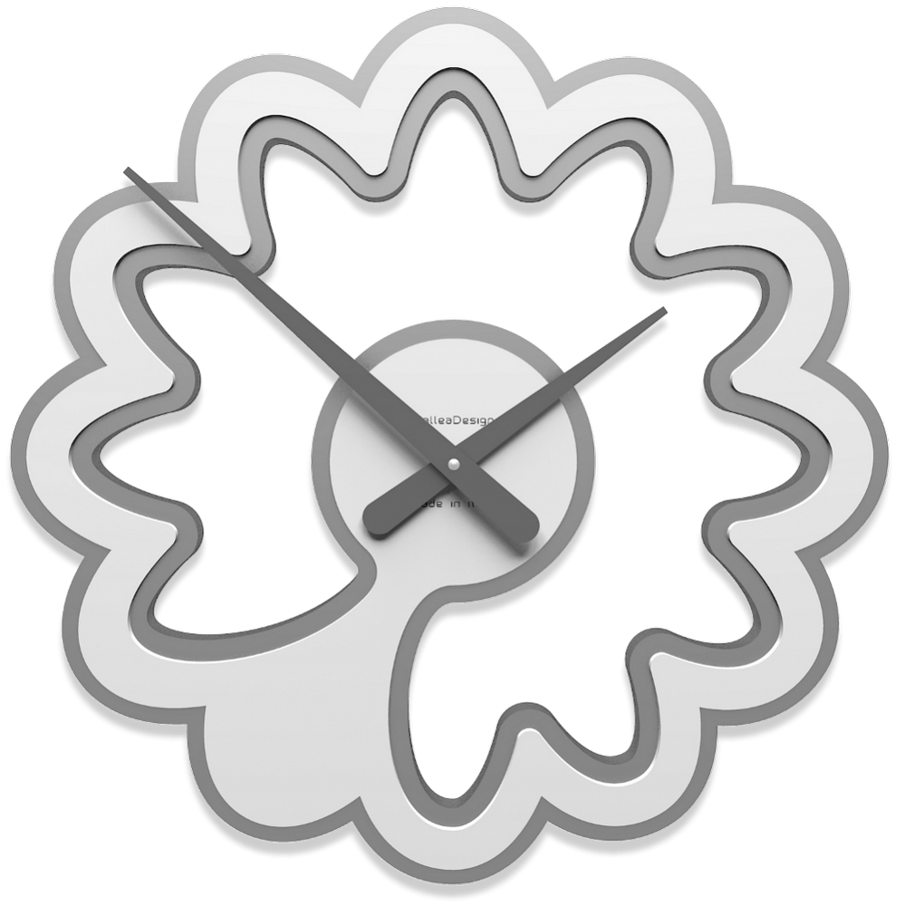 Orologio parete Ely colore bianco - fibra legno 45x45