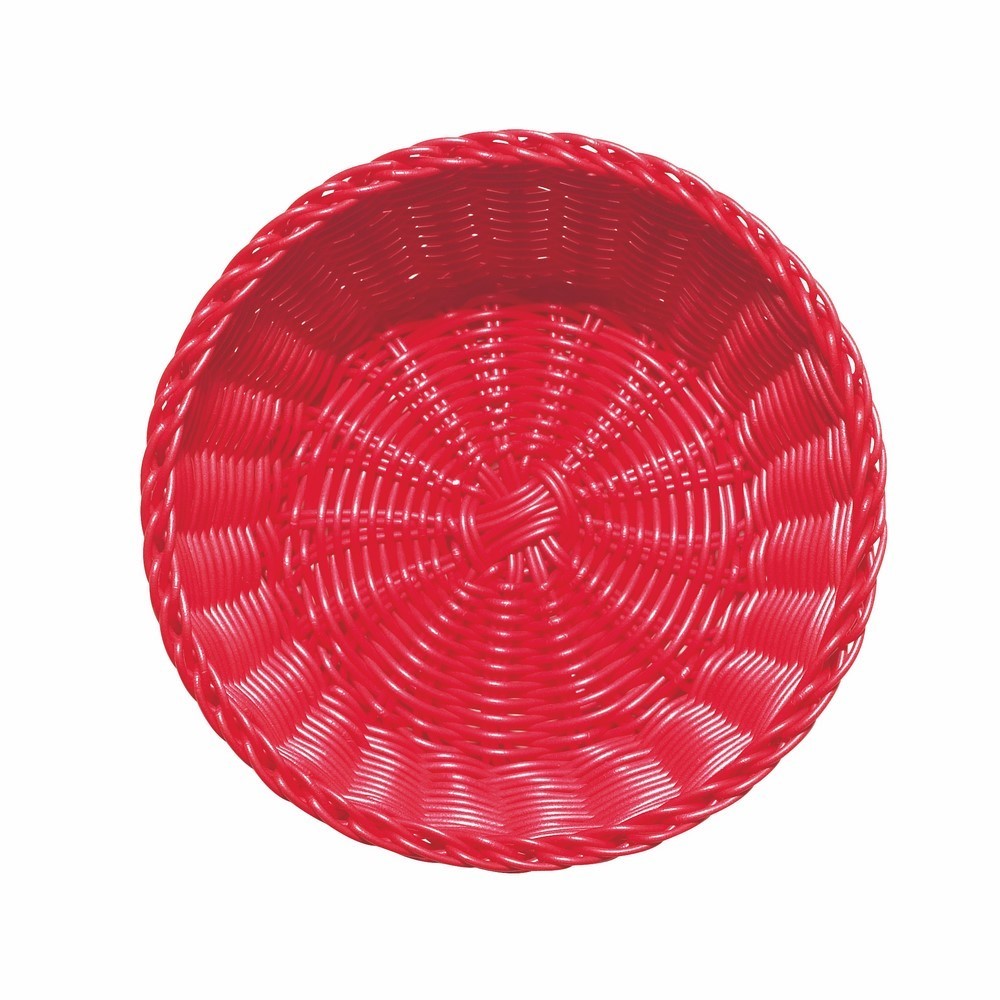 Red food basket weaves table diameter 20 Excelsa