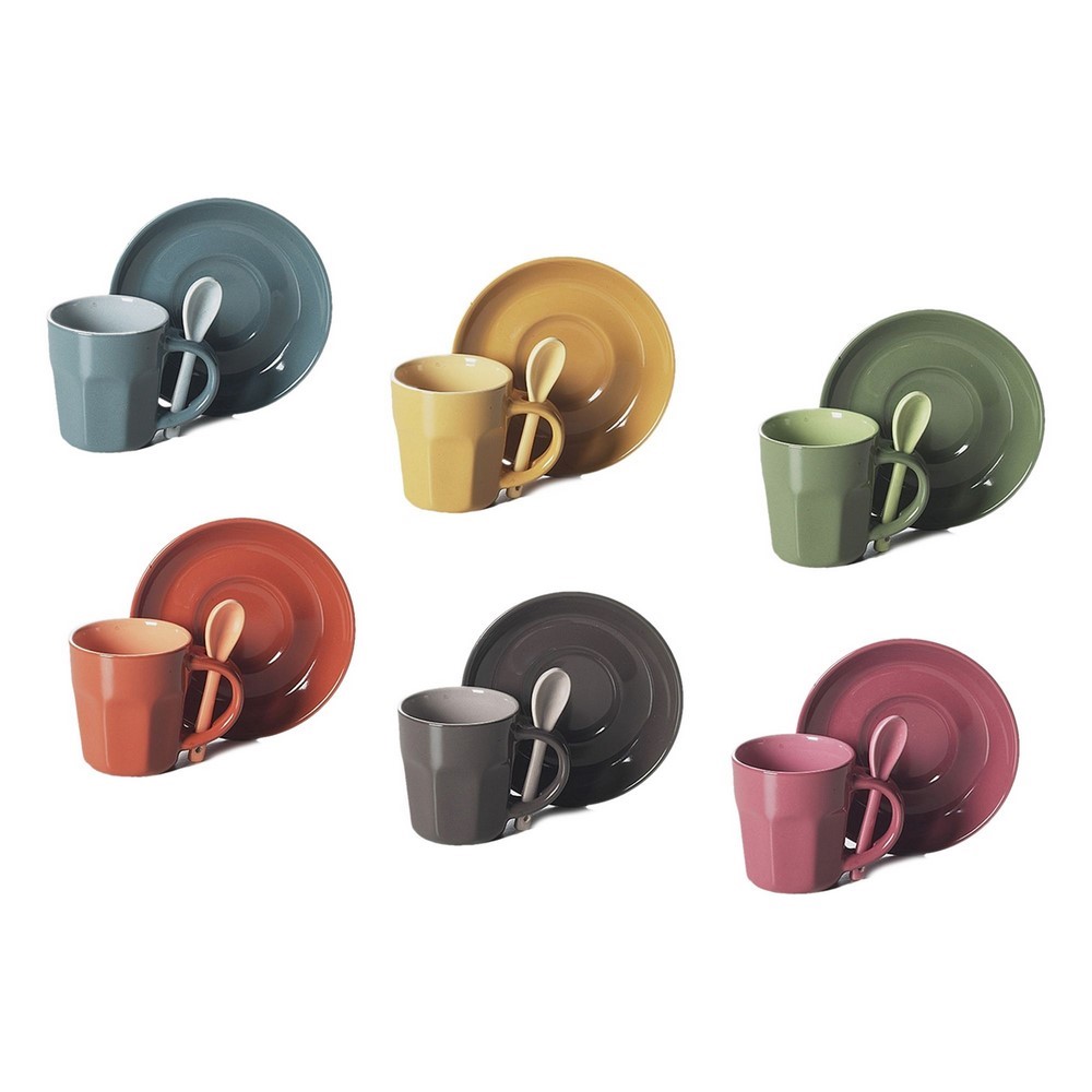 No. 6 cups with saucer and spoon EMBRACE, gift idea Excelsa