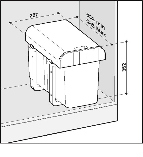 WOKICOR Pattumiera Cucina, 10L Pattumiera da Appendere Sospesa Pieghevole Cestino, Appeso Cucina Cestino della Spazzatura per Auto, Ufficio, Dormitorio, Camera da Letto e Bagno