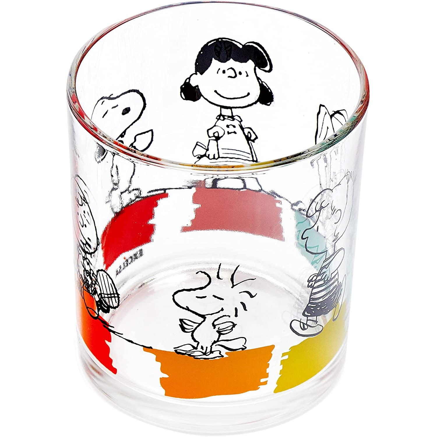 Bicchiere acqua vetro decorato fantasia PEANUTS set 3 pezzi - Excelsa - Af  Interni Shop