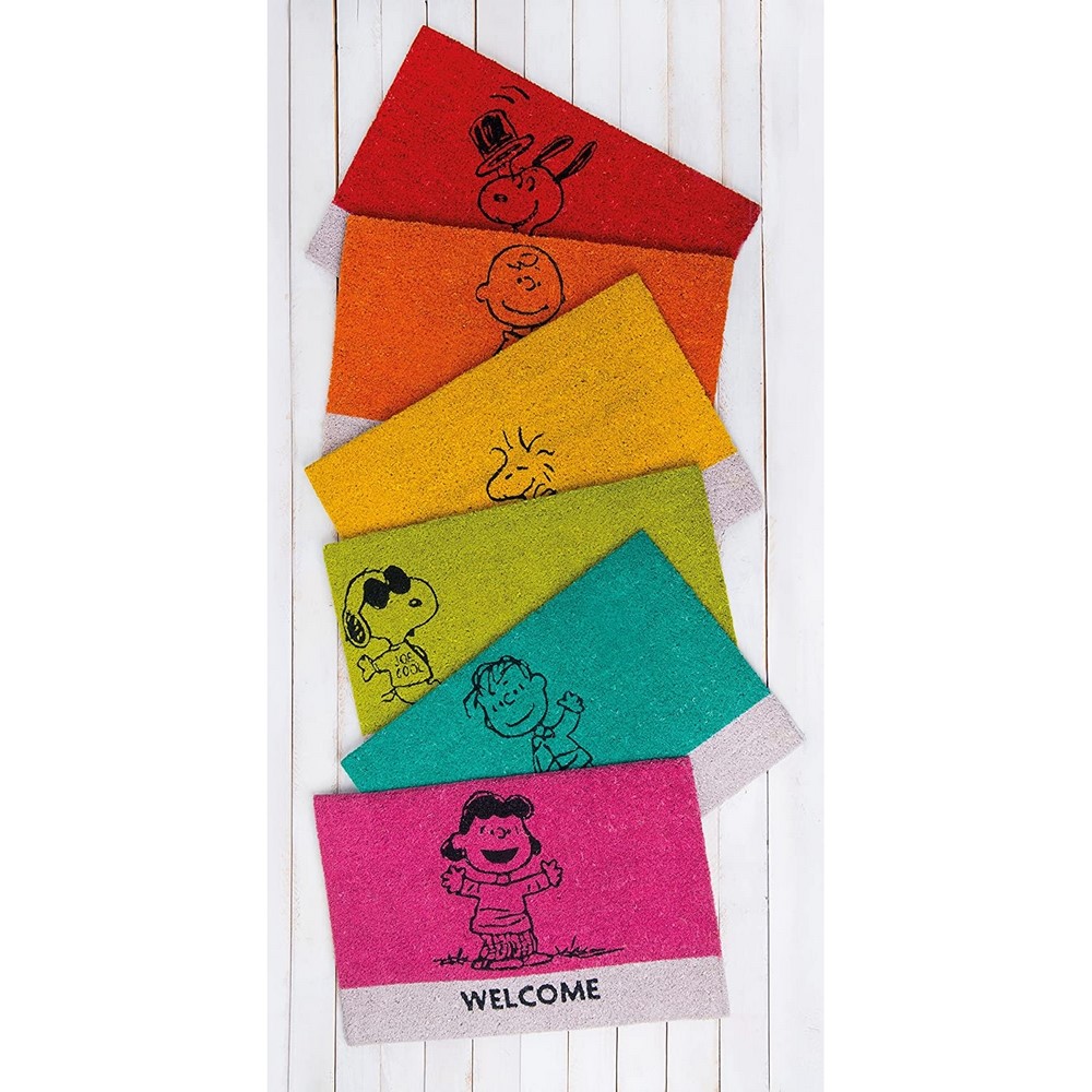 Peanuts - Paillasson Linus en coco jaune 40x60 cm - WOODSTOCK cod.50449 Excelsa