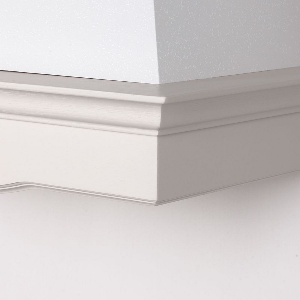 Acquista online ANNY 90 kitchen hood white ash wood, white cone, Faber Coppari