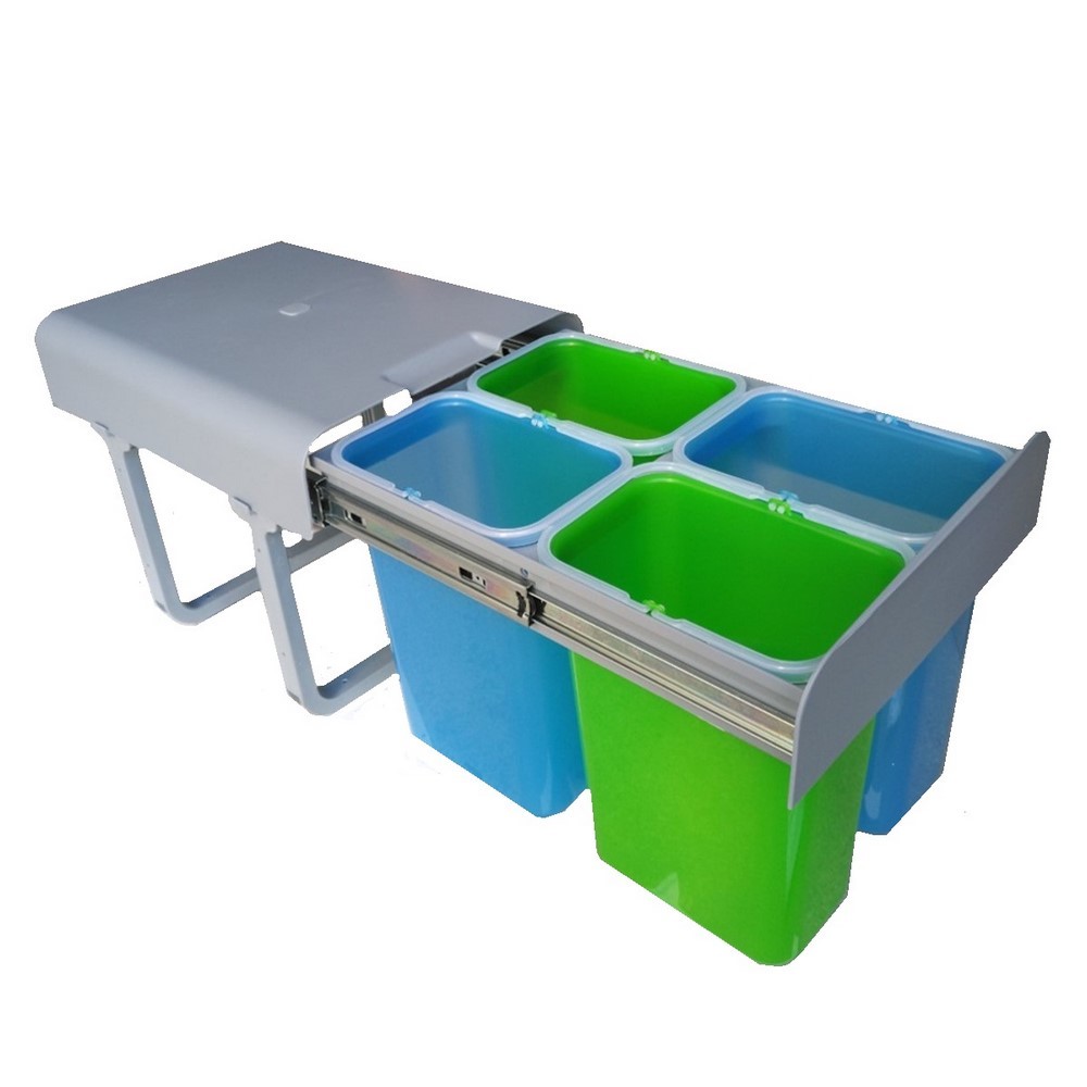 Patttumiera Sottolavello 10L Pieghevole – Con Coperchio Scorrevole E Gancio – Per Cucina, Camper, Bagno - 2