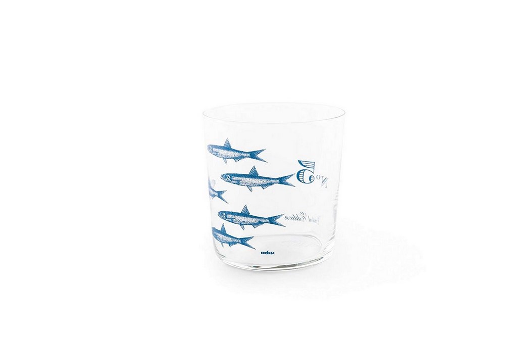 Acquista online Bicchiere acqua vetro decorato fantasia FLORA ET FAUNA set 6 pezzi Excelsa