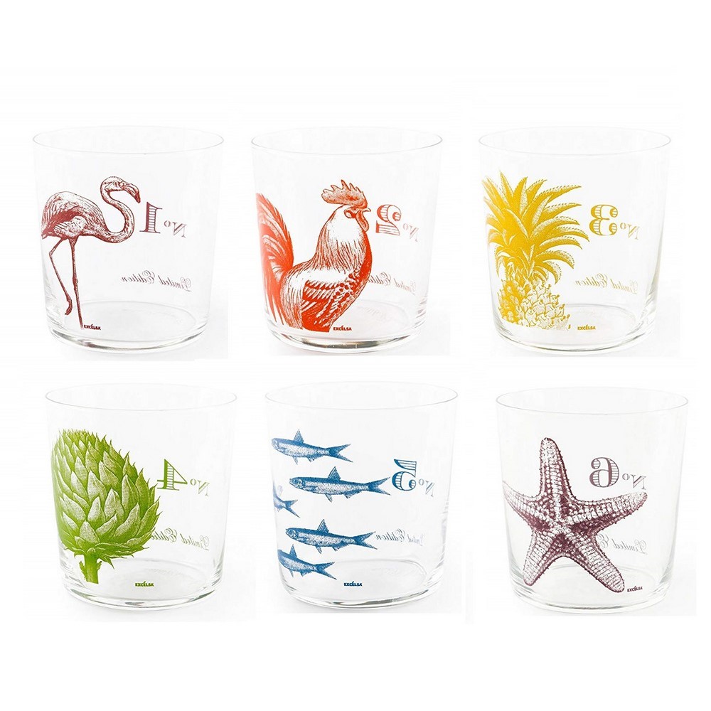 Polar-effekt Set 6 Bicchieri In Vetro Con Incisione Personalizzata - 425 Ml, Idea Regalo Per Donne, BPA Free