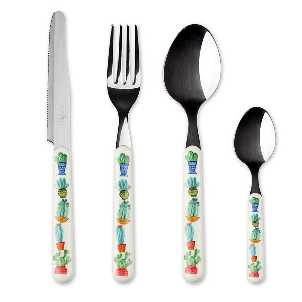 Set Posate 30 Pezzi Verde Opaco - Servizio Cucina In Acciaio Inossidabile Per 6 Persone - Coltelli Forchette Cucchiai - 5