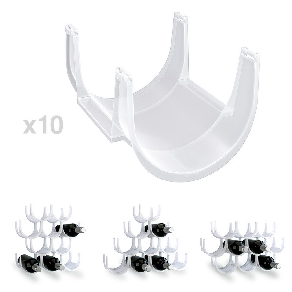 Acquista online Balvi Wine Rack polypropylene basics container 10 bottles cod.26399 Balvi