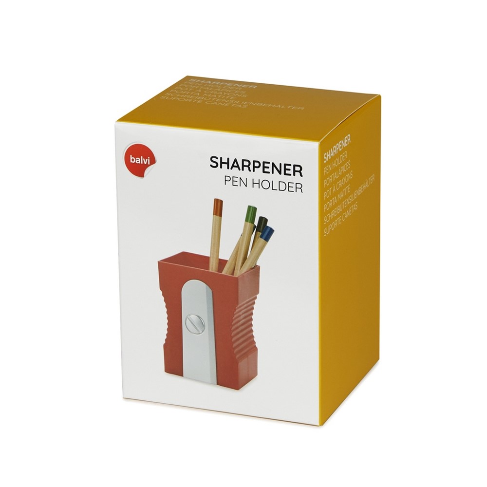 Balvi pencil holder Sharpener red plastic sharpener Balvi