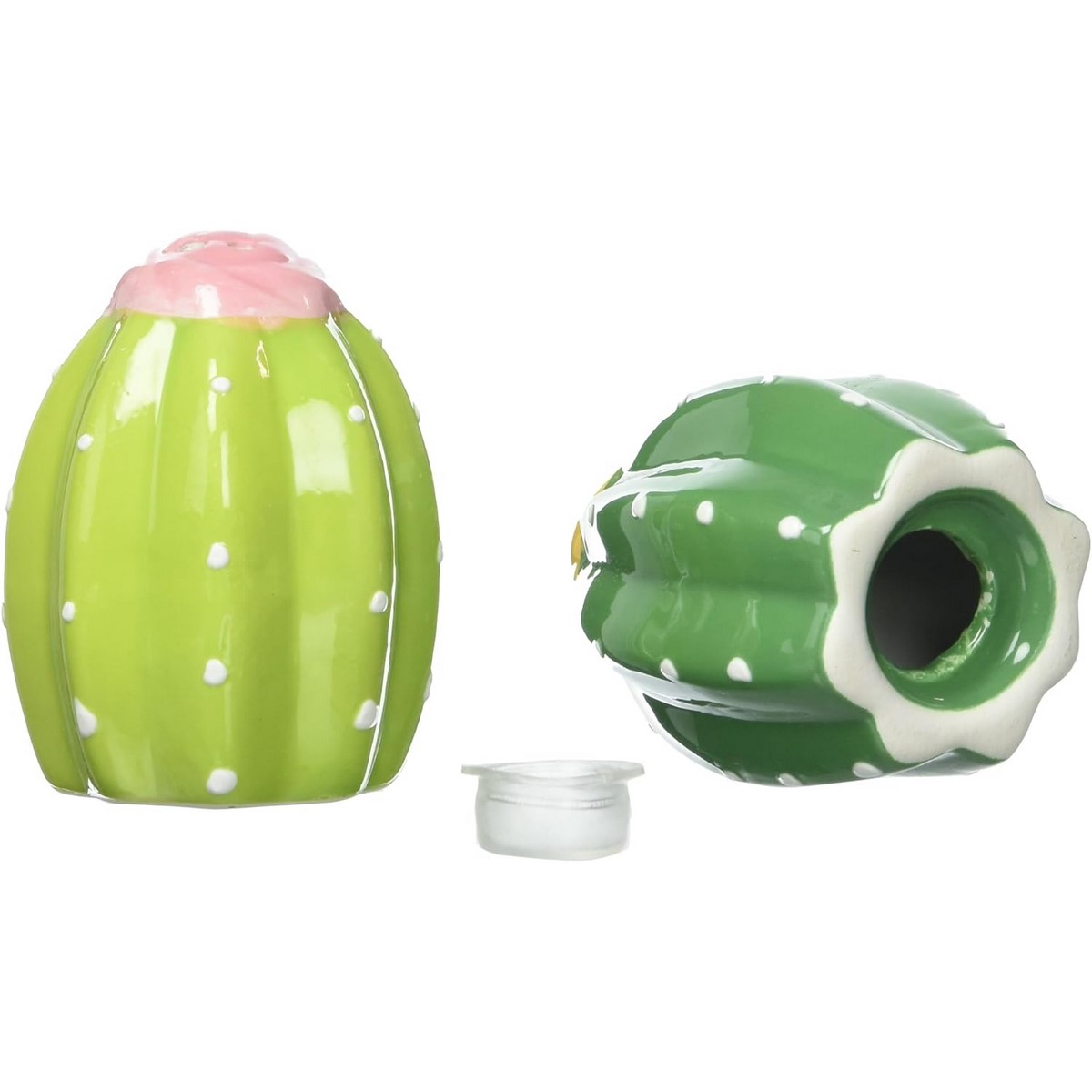 cactus green ceramic salt pepper set, 2 pieces Excelsa