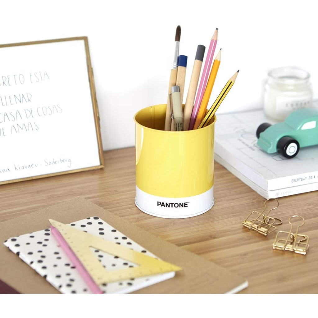 Acquista online Balvi pencil case Pantone Yellow plastic office desk Balvi
