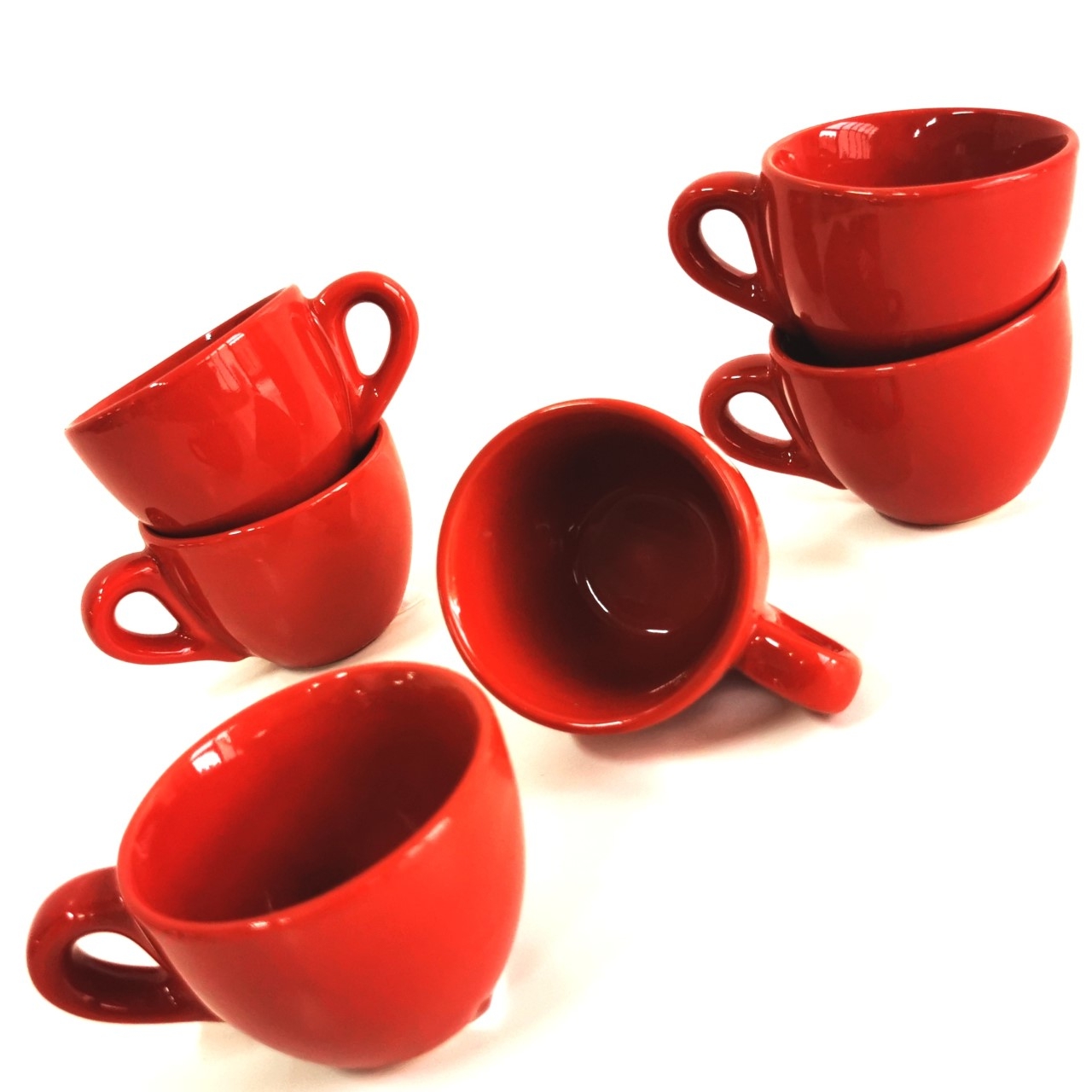 Tazza In Ceramica Temas "Tea Tea Tea" - Multicolore (Rosso/Arancione/Nero) Per Tè, Caffè E Bevande Calde, Idea Regalo Originale