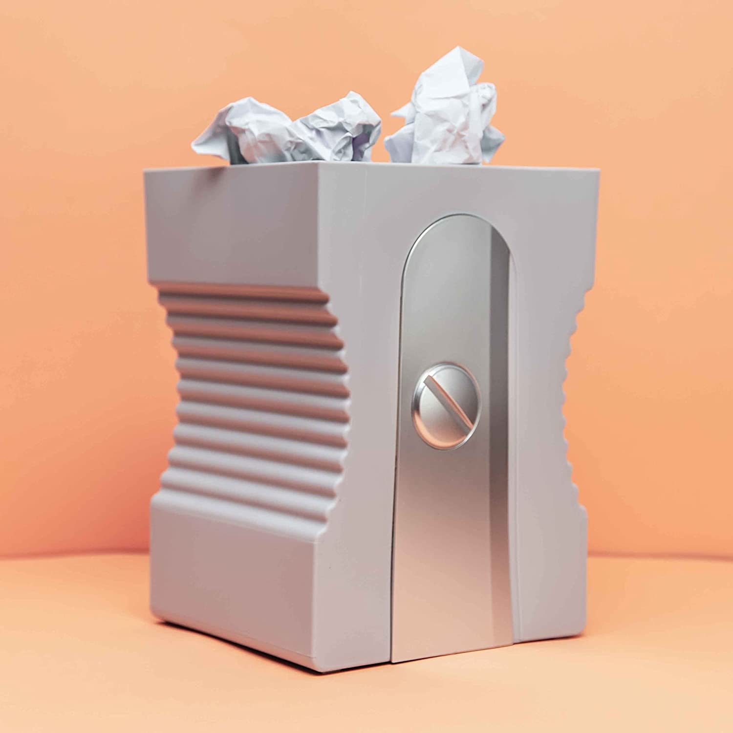 Corbeille à papier Balvi Aiguiseur aiguiseur en plastique gris Balvi