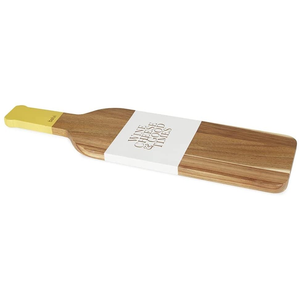 Brandani Vassoio Con Taglieri E Coltelli Per Formaggio – Set 2 Pezzi In Porcellana E Bambù