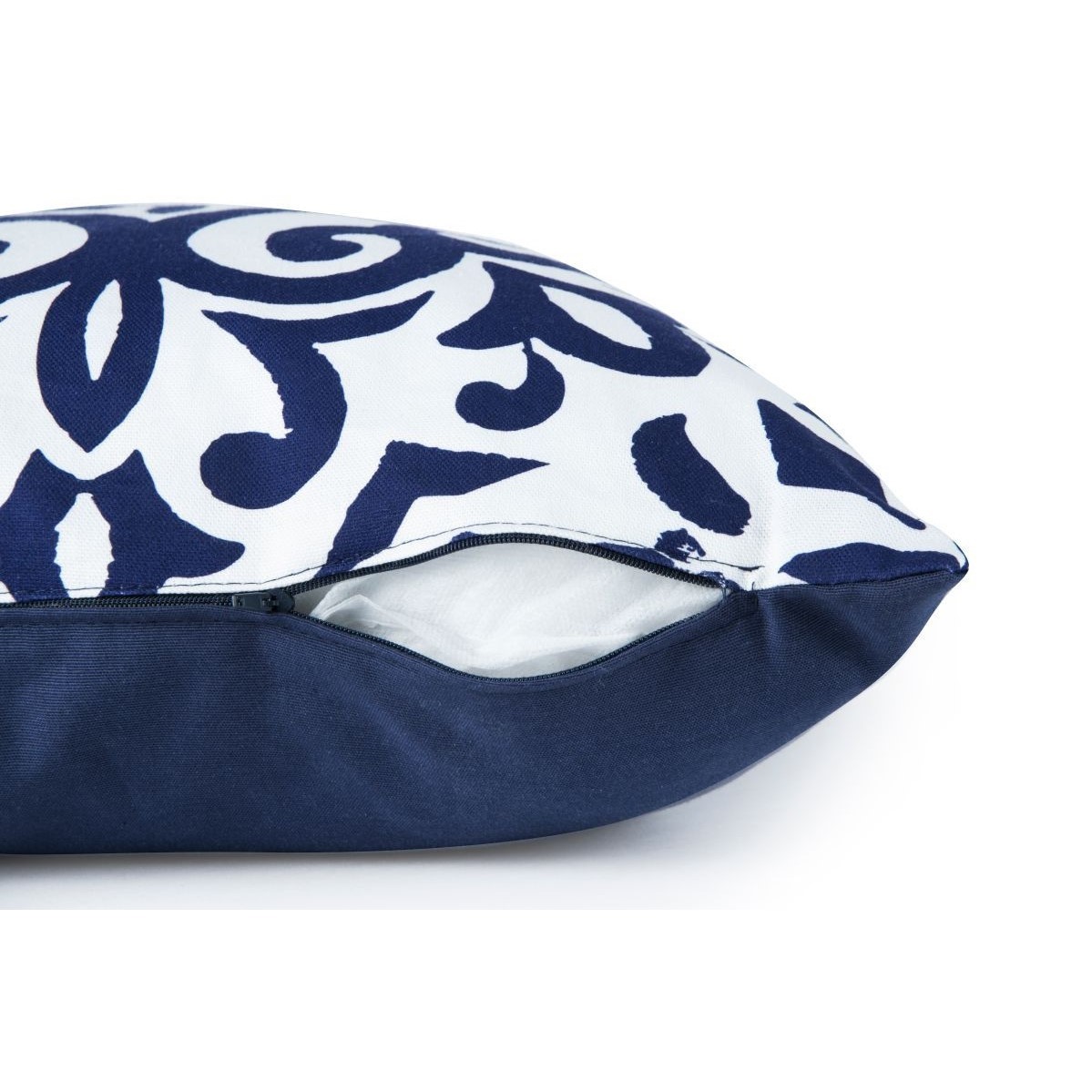 Decorative cushion Cobalto 45x45, cotton pillowcase stuffing included Excelsa