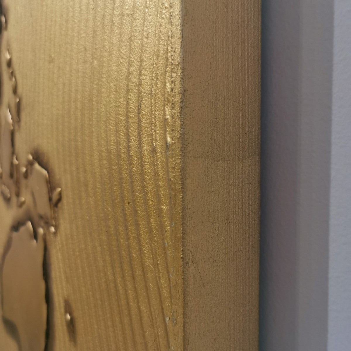 GOLD EARTH hand-decorated canvas painting 120X70 Pintdecor