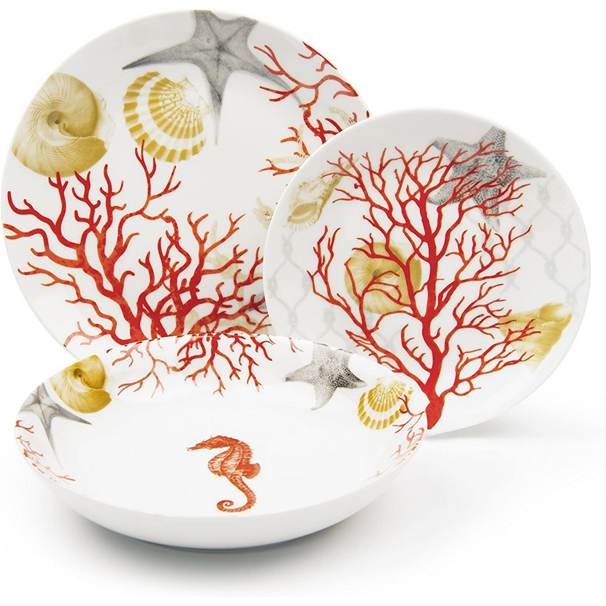 Acquista online Excelsa Supermix dinner set decorated porcelain 18 pcs Excelsa