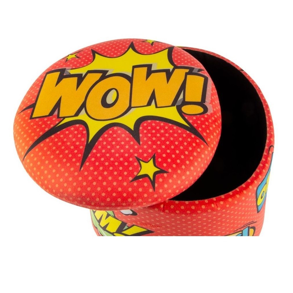 Excelsa Pouf con contenitore imbottito fantasia Pop cod.65092 Excelsa