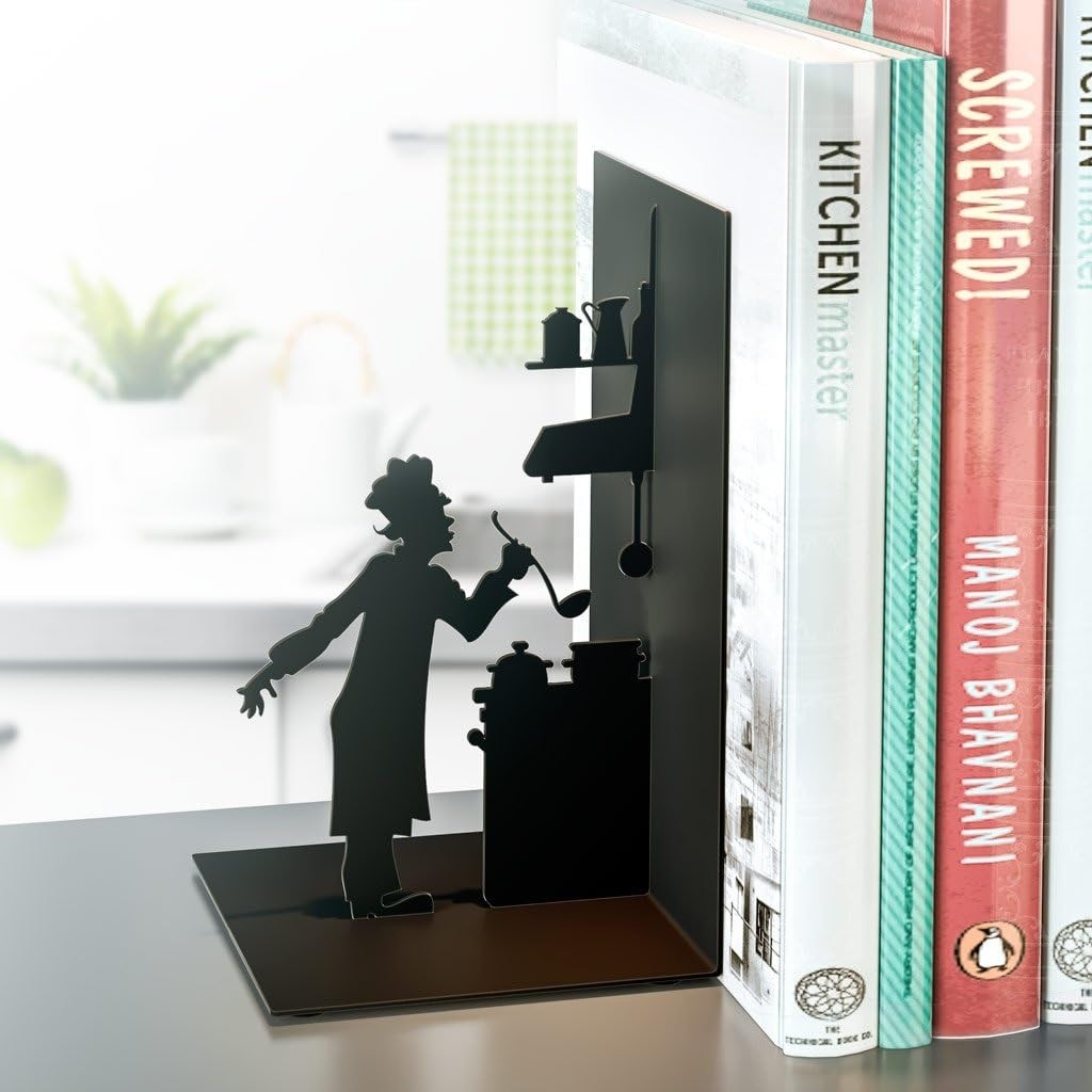 Balvi Le Chef bookend in black metal cod.26532 Balvi