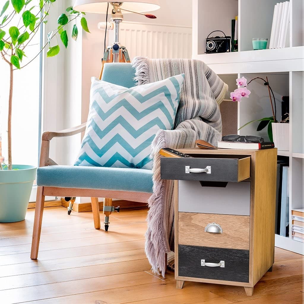 Balvi Portariviste - comodino coquette Legno con 2 cassetti Balvi