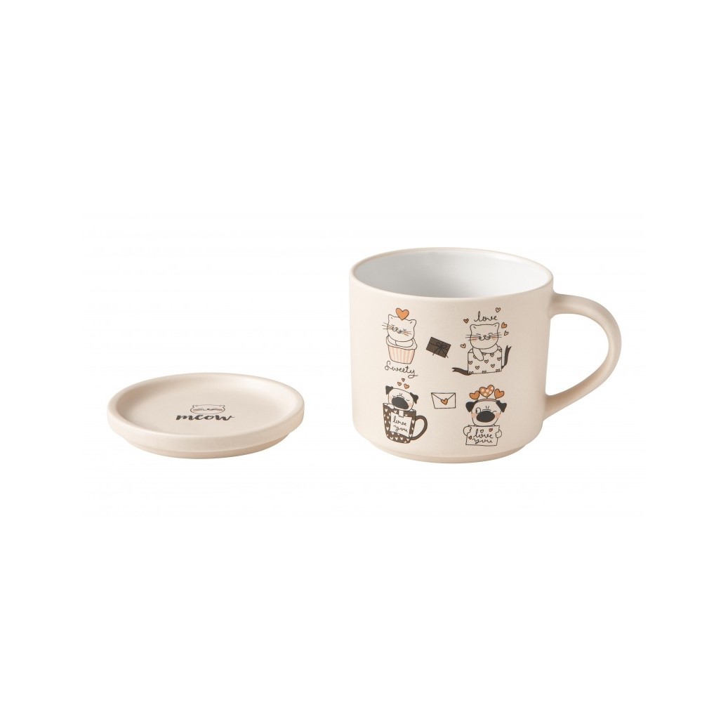 Acquista online Brandani set 2 Pets mugs dogs and cats cod.52287 Brandani