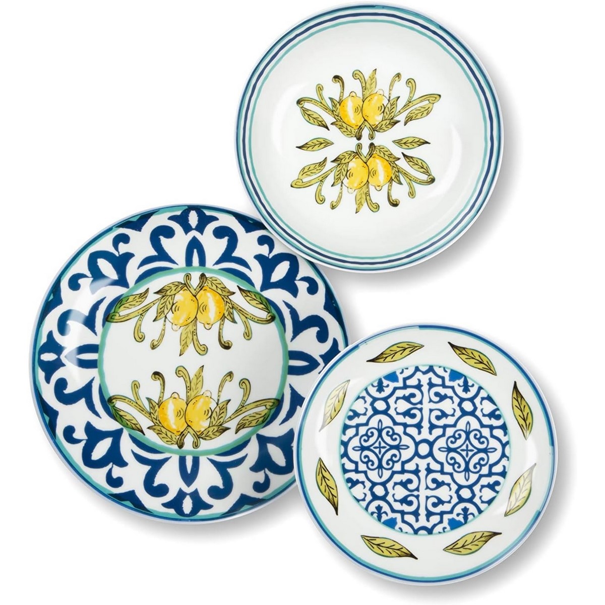 Excelsa Servizio piatti porcellana decorata Amalfi cod.63116 Excelsa