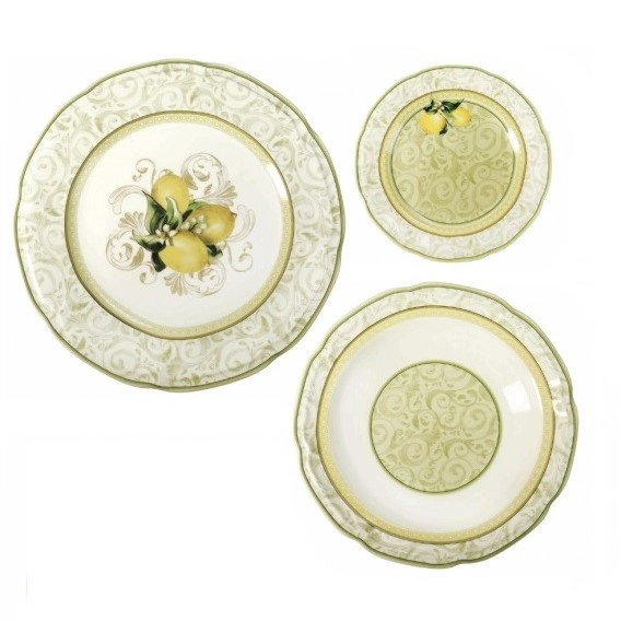 Excelsa Puebla 18-delig, porselein en aardewerk, meerkleurig Excelsa Puebla 18-delig, porselein en aardewerk, meerkleurig