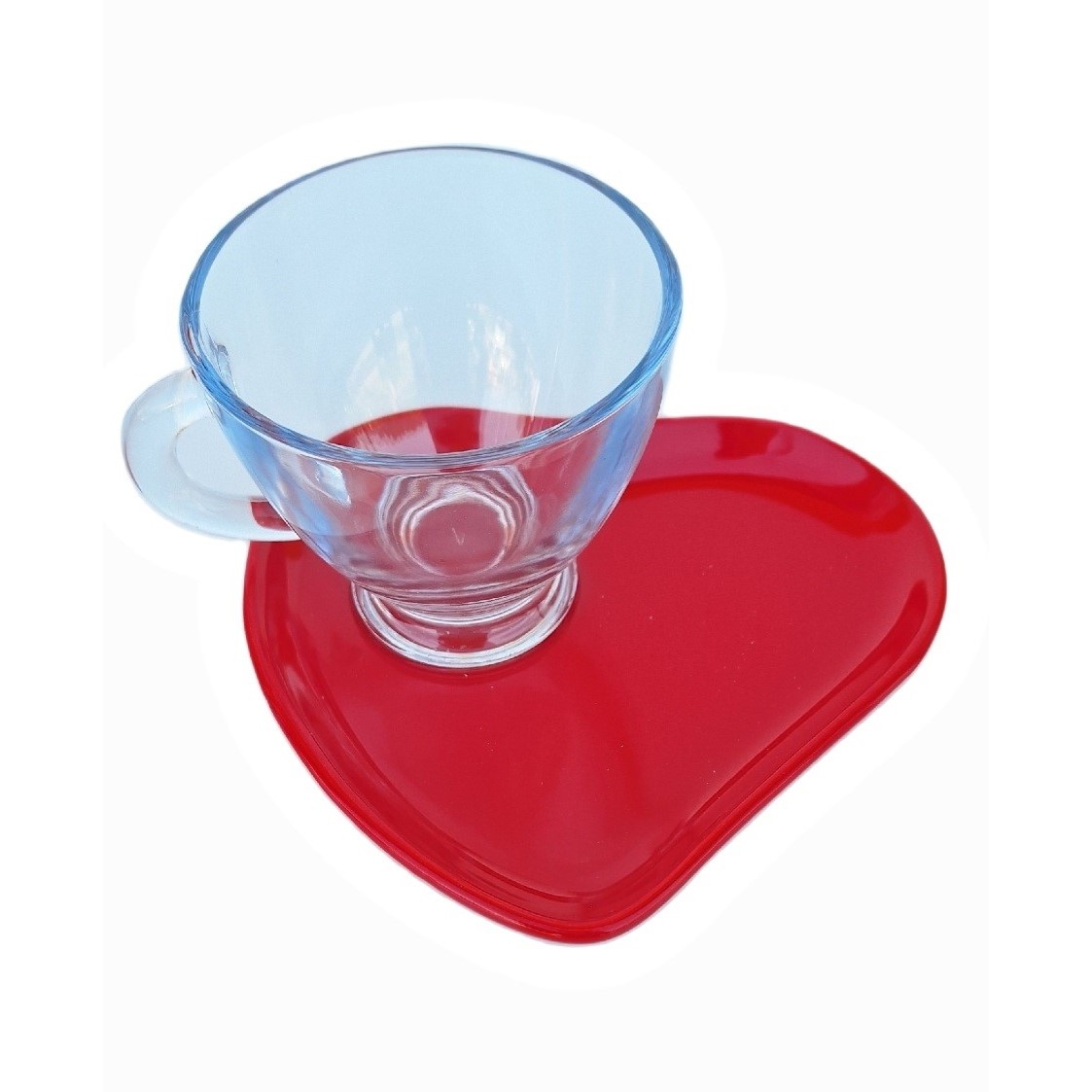 Acquista online Excellent  Set of 2 Heart cups and saucers Excelsa