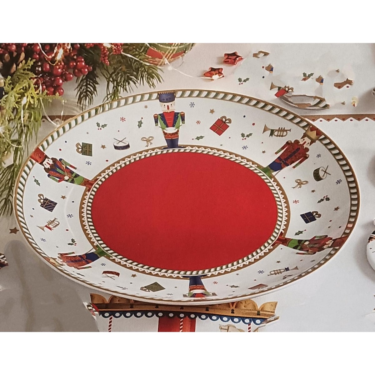 BRANDANI plat à gâteau casse-noisette d.30 cm cod.84172 Brandani