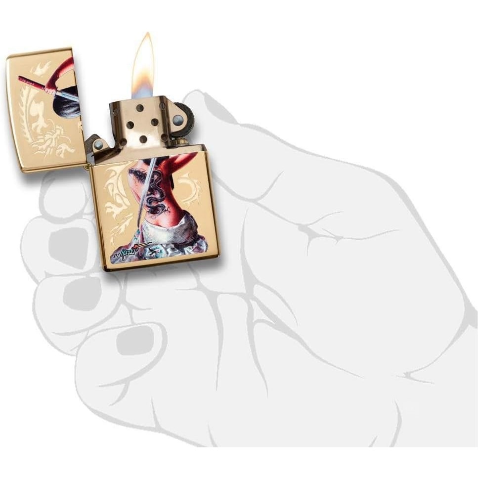 Acquista online Zippo lighter Mazzi Orienta Lady gold Cod.29668 Zippo