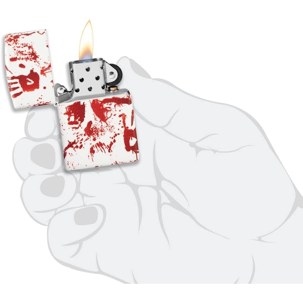 Acquista online Zippo lighter Bloody hand 49808 windproof rechargeable Made in USA Zippo