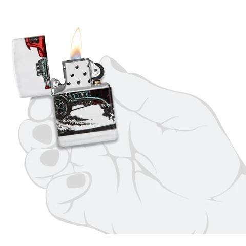 Acquista online Zippo lighter Bloody Hot rod 48660 windproof rechargeable Made in USA Zippo