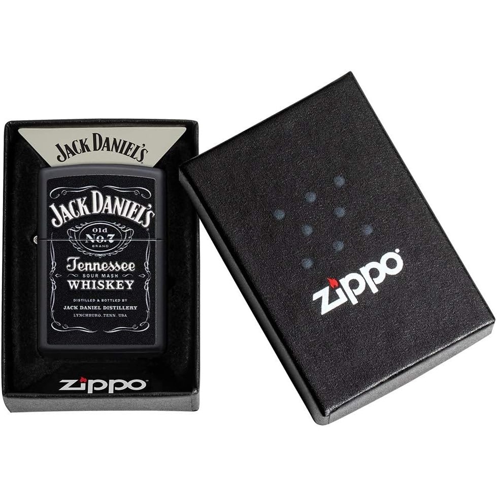Acquista online Zippo Jack Daniels 49281 windproof rechargeable lighter Made in USA Zippo