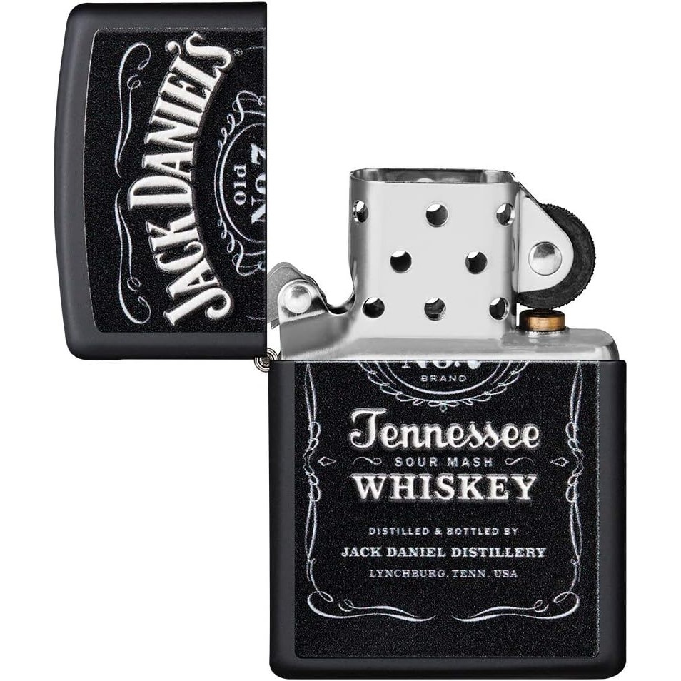 Acquista online Zippo Jack Daniels 49281 windproof rechargeable lighter Made in USA Zippo