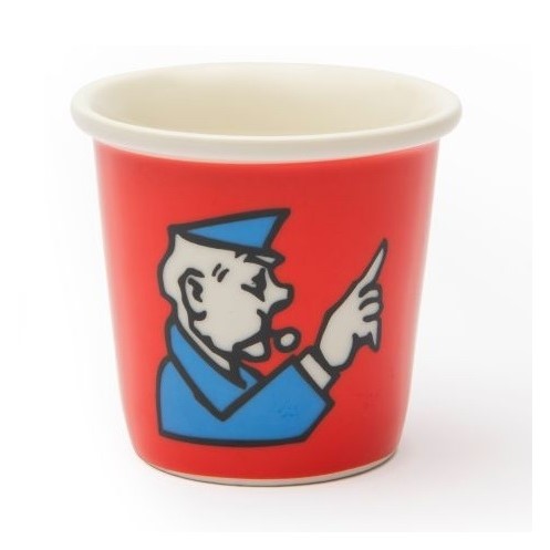 Excelsa set of 6 multicolored Monopoly coffee glasses 90 ml cod.66463 Excelsa