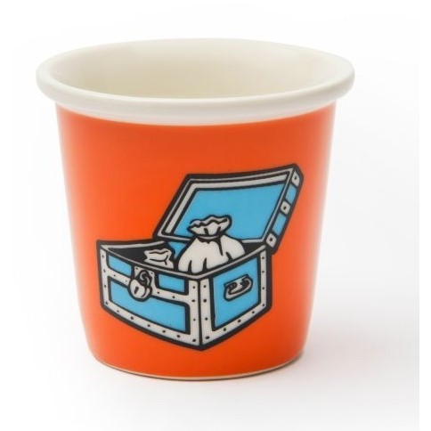 Excelsa set of 6 multicolored Monopoly coffee glasses 90 ml cod.66463 Excelsa