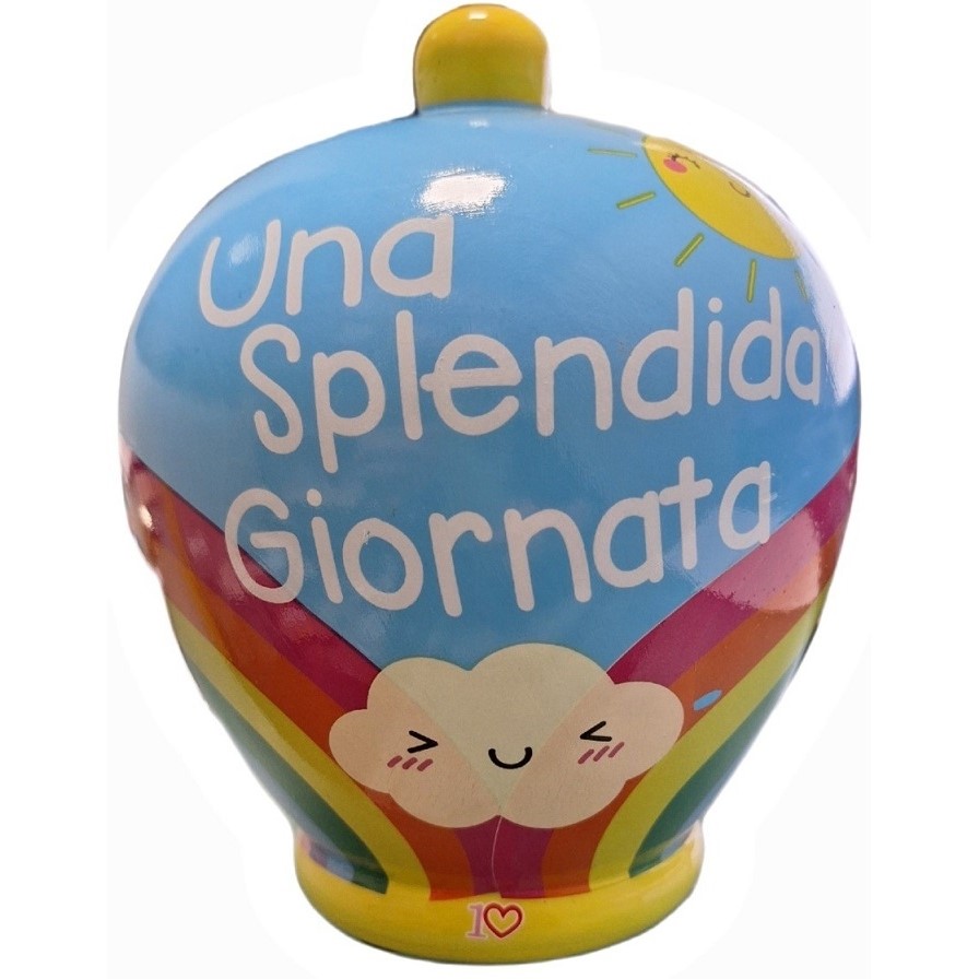 DIYthinker New York America del Città Acquerello Salvadanaio Casse di Risparmio in Ceramica della Moneta di Caso per Bambini Adulti Multicolore