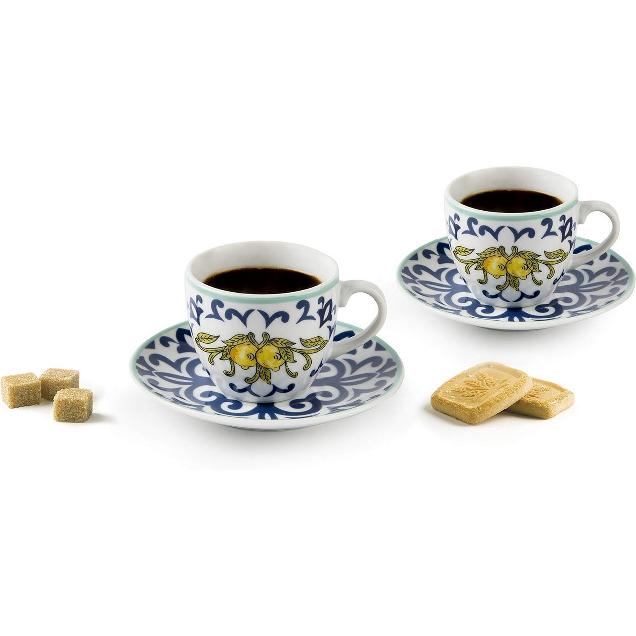 Excelsa set 6 Tazzina caffe' con piattino mod. Amalfi cod.63589 Excelsa