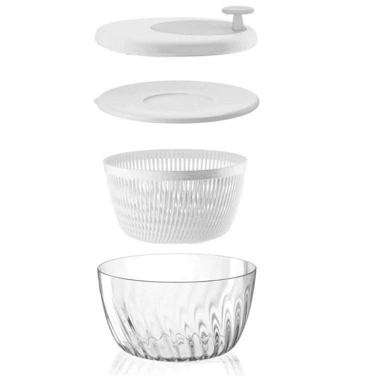 Acquista online Guzzini Centrifuge Salad Bowl Spin white polypropylene 26 cm Guzzini