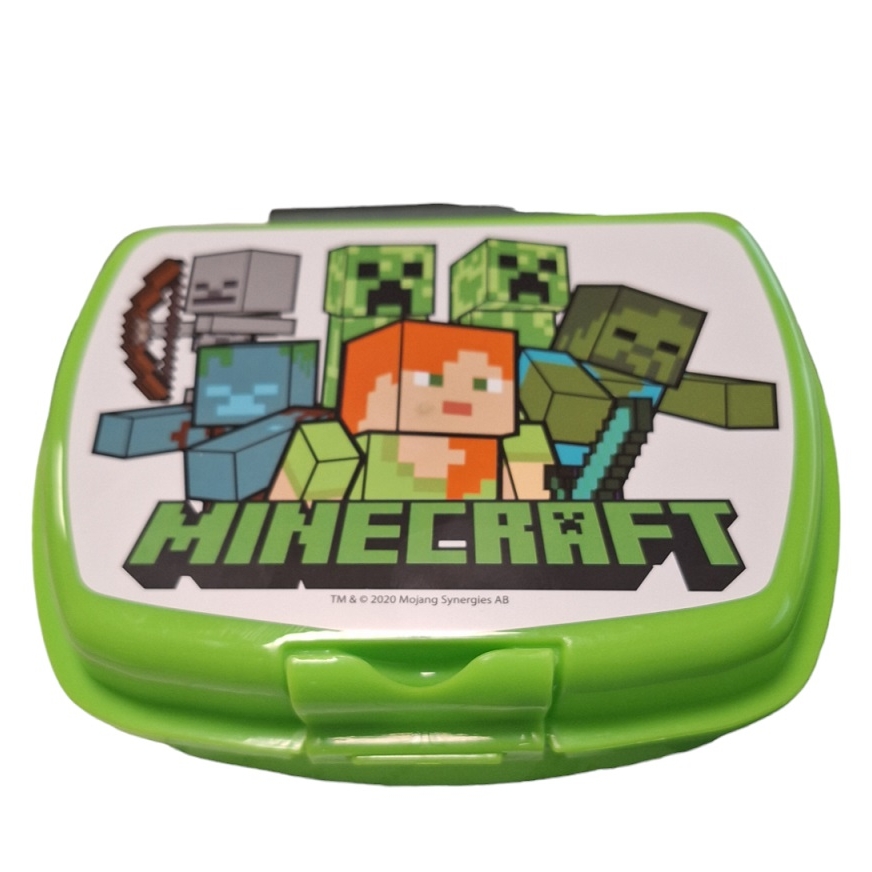 AF Porta merenda Minecraft Lunchbox, Polipropilene 14x18 cm  Af Interni