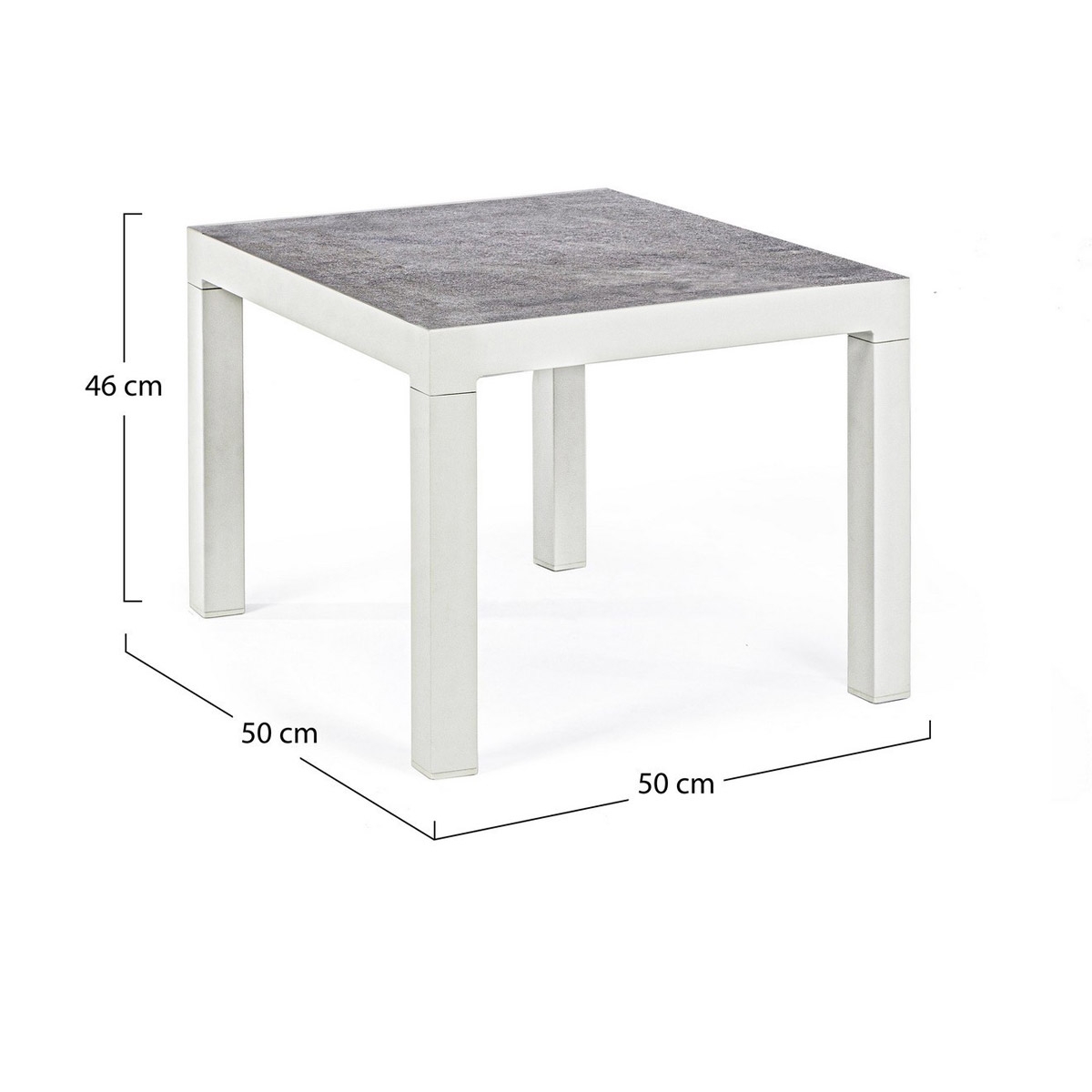 Tavolino Kledi 50x50 Lunar Bizzotto