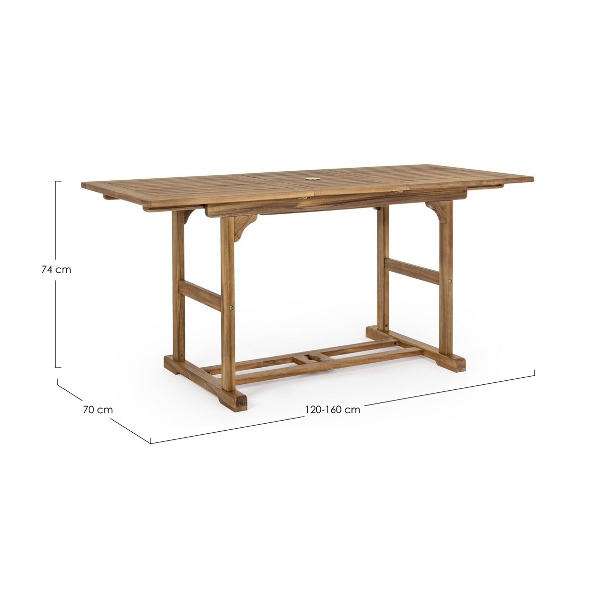 Tavolo legno mod. Noemi allungabile 120-160x70 Bizzotto