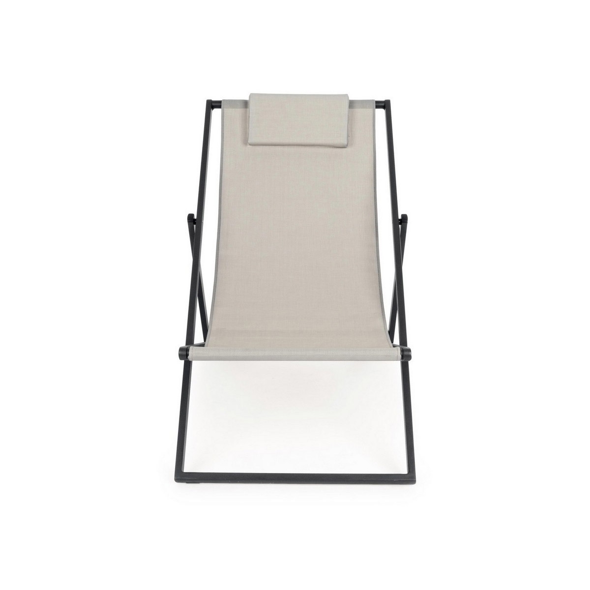 Acquista online Quattro sdraio Taylor Grigio Scuro da giardino (4pz) Bizzotto