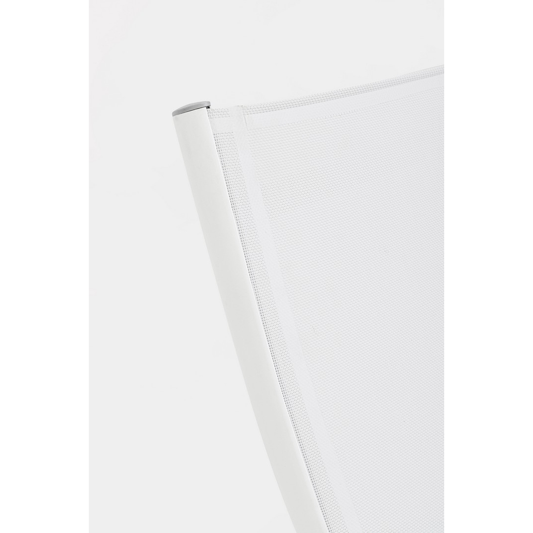 Coppia di poltrone sdraio reclinabili Taylor White da giardino (2pz) Bizzotto