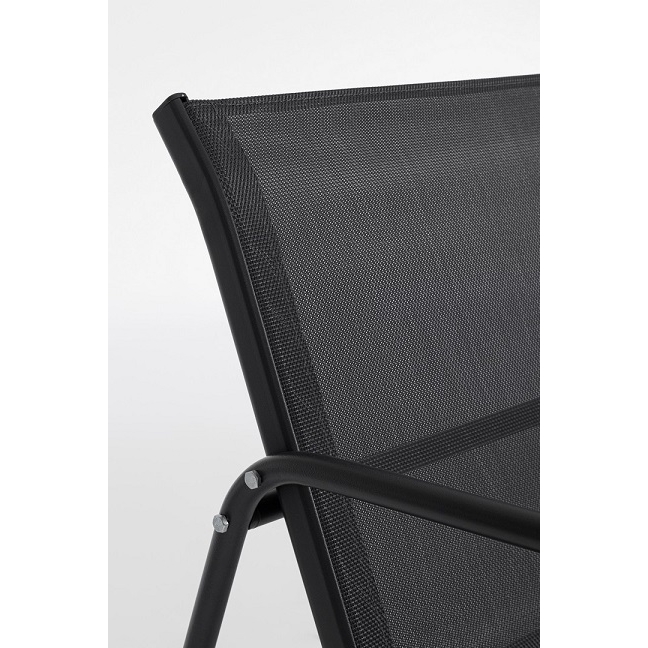 4-piece set for living room, Markus model - Anthracite colour Bizzotto