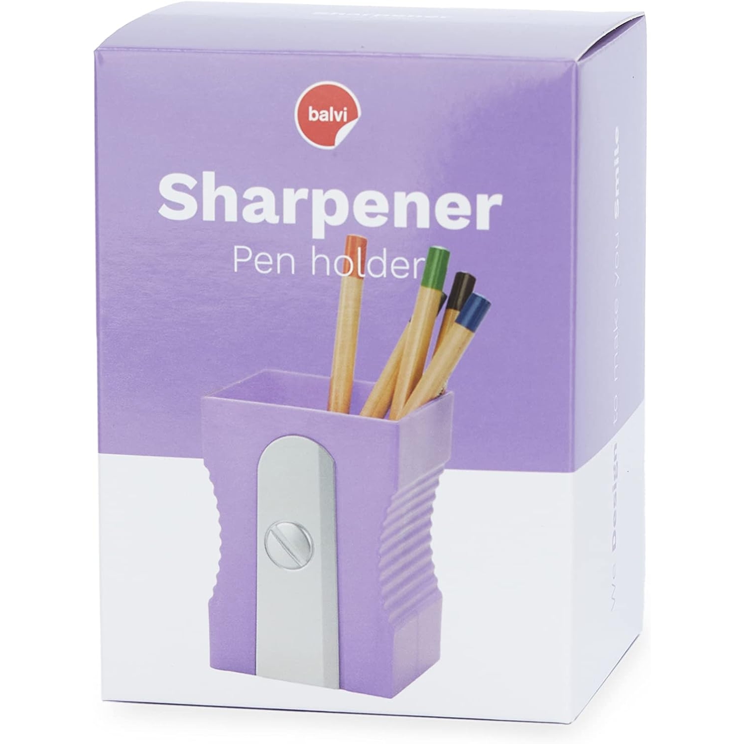 Balvi crayon taille-crayon taille-crayon en plastique mauve Balvi